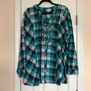 Plaid Shirt Sz 3X